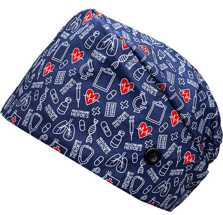 Healthcare Heroes Satin Lined Scrub Cap