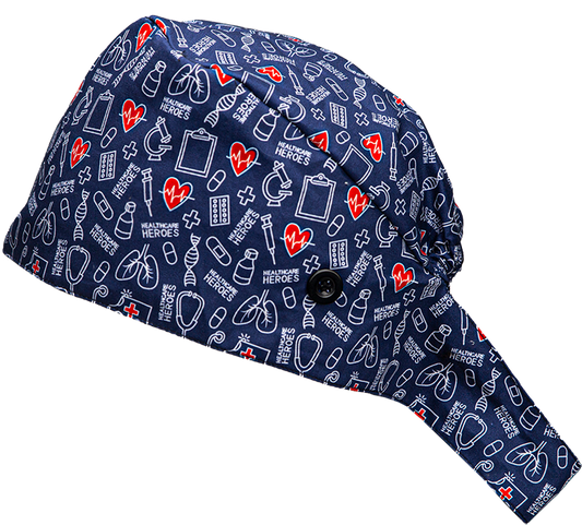 Healthcare Heroes Satin Lined Scrub Cap