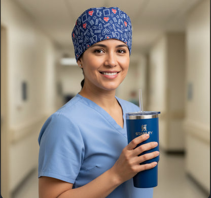 Healthcare Heroes Satin Lined Scrub Cap