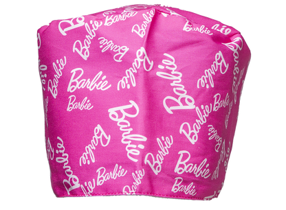 Satin line Scrub Cap with Buttons Barbie