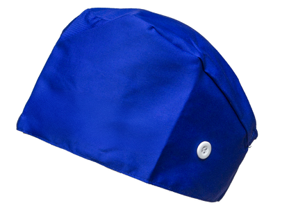 Satin line Scrub Cap with Buttons Dark Blue