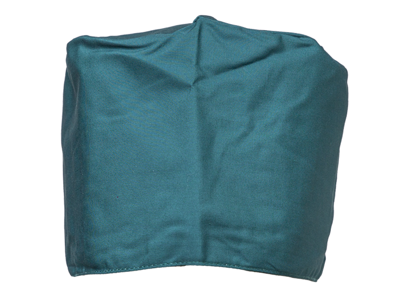 Satin line Scrub Cap with Buttons Forest Green