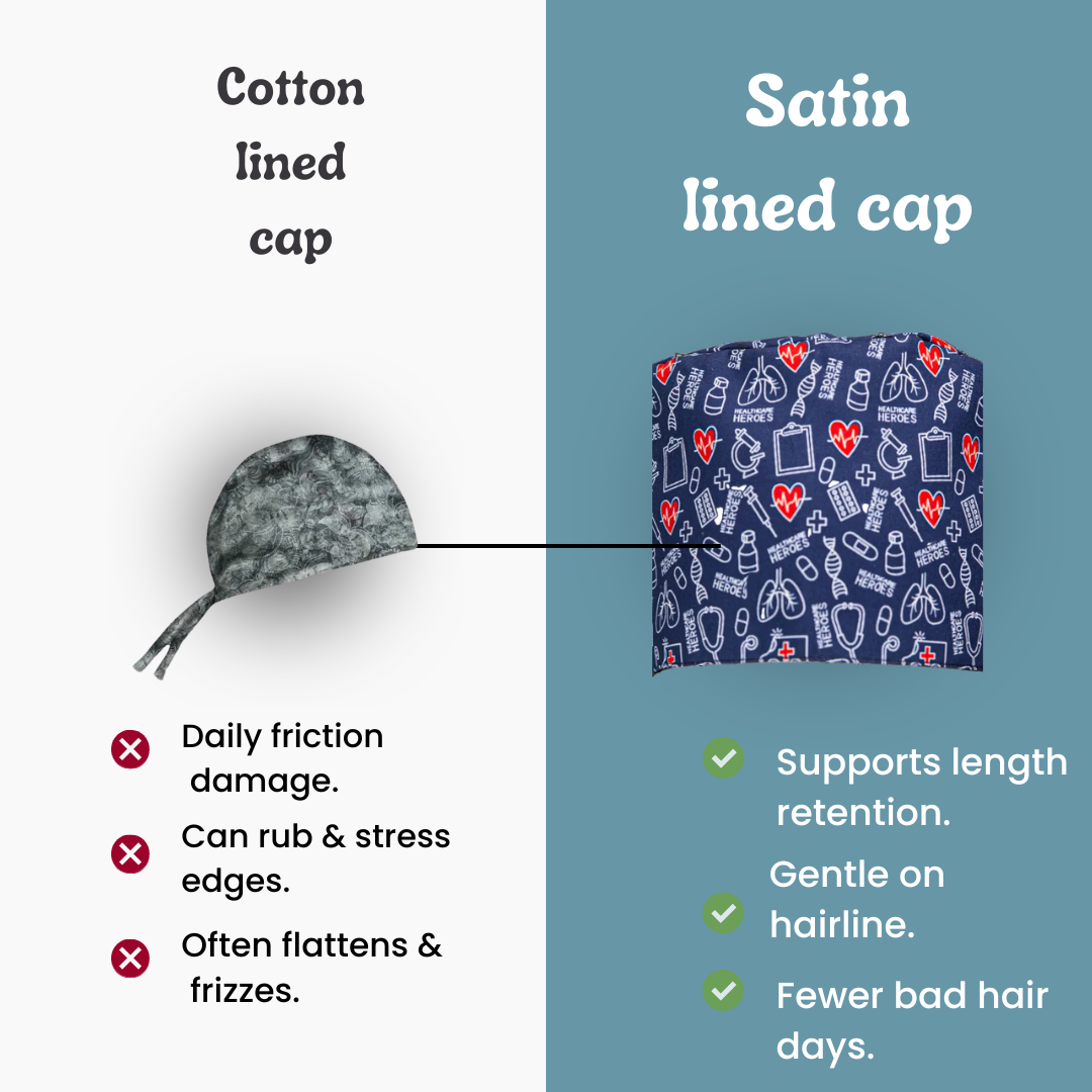Healthcare Heroes Satin Lined Scrub Cap