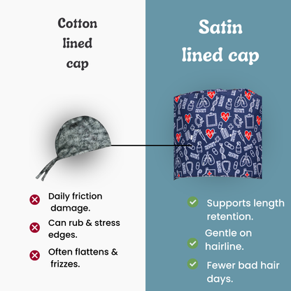 Healthcare Heroes Satin Lined Scrub Cap