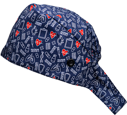 Healthcare Heroes Satin Lined Scrub Cap