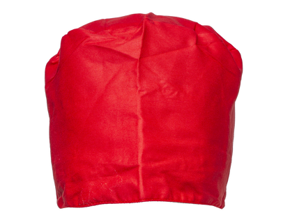 Satin line Scrub Cap with Buttons Red